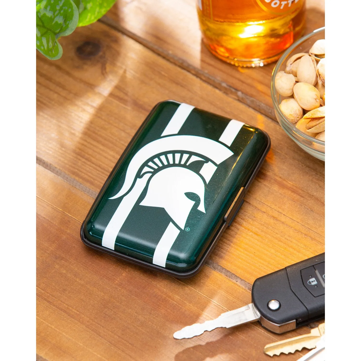 Michigan State University, Hard Case Wallet,7wlt971hc