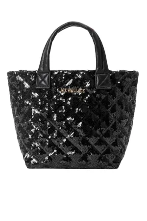 Micro Metro Black Sequin Deluxe Tote