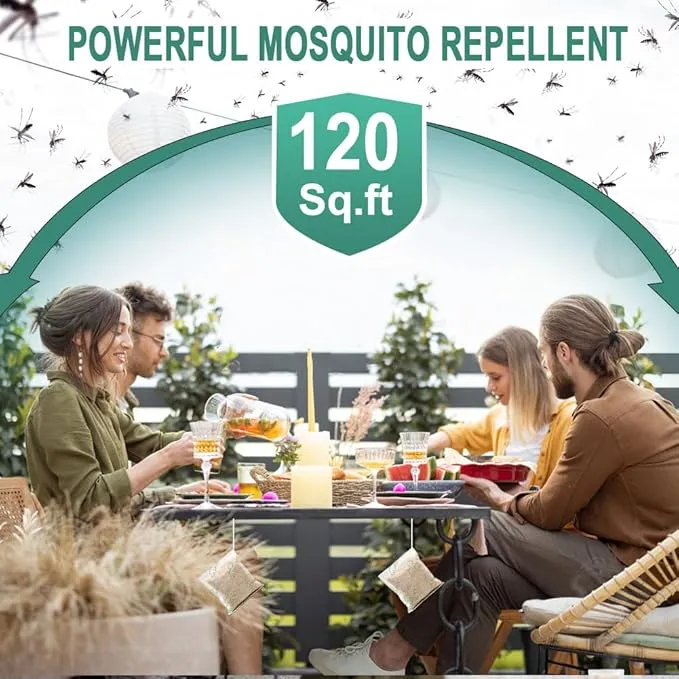 Mosquito Repellent for Patio, Mosquitoes Repellent Indoor for Room, Mosquito Repellents for Yard/Camping, Mosquito Deterrent, Keep Mosquito Away, Control Mosquito Repel Ticks Gnats-8 Pouches