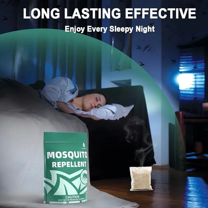 Mosquito Repellent for Patio, Mosquitoes Repellent Indoor for Room, Mosquito Repellents for Yard/Camping, Mosquito Deterrent, Keep Mosquito Away, Control Mosquito Repel Ticks Gnats-8 Pouches