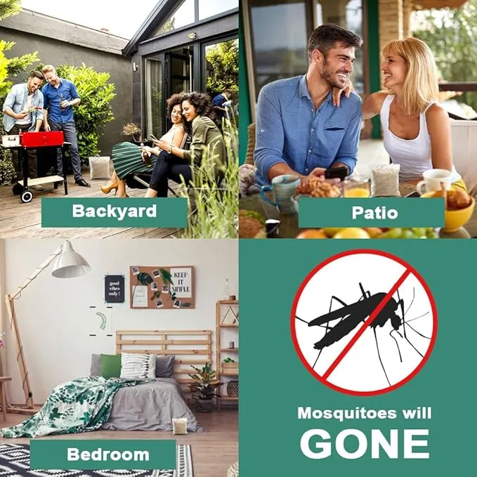 Mosquito Repellent for Patio, Mosquitoes Repellent Indoor for Room, Mosquito Repellents for Yard/Camping, Mosquito Deterrent, Keep Mosquito Away, Control Mosquito Repel Ticks Gnats-8 Pouches