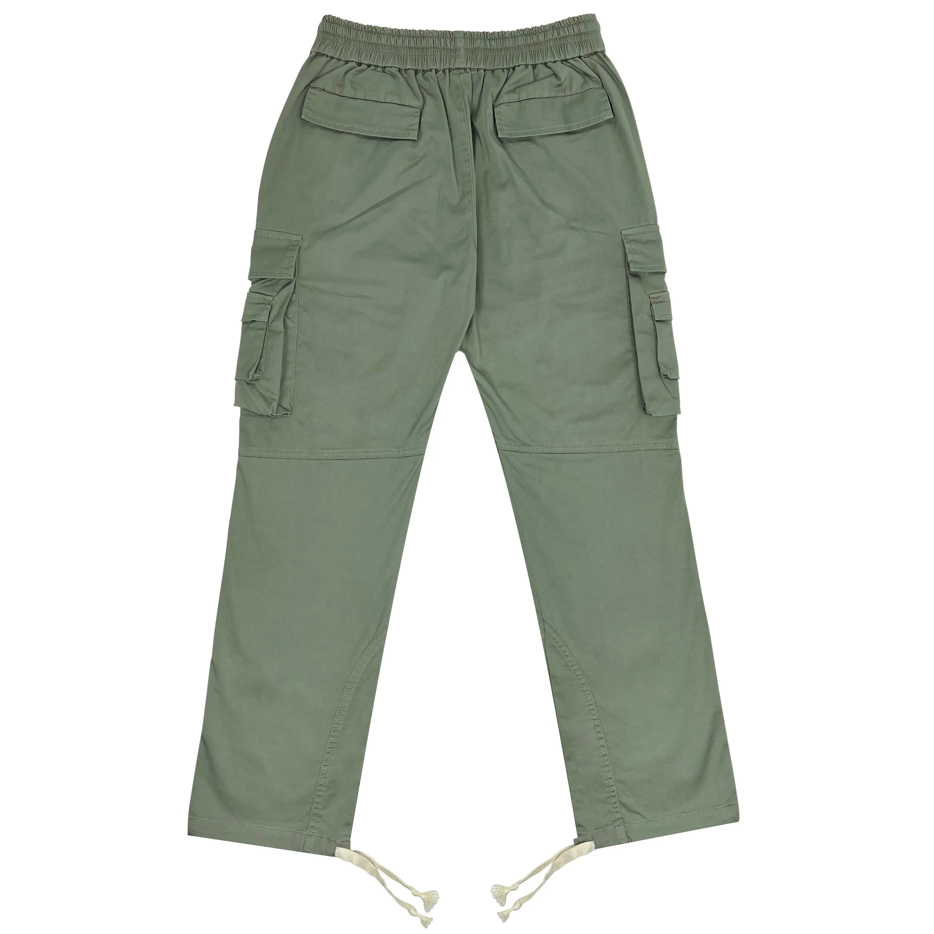 Multi Cargo Cotton Pant - Army Sage