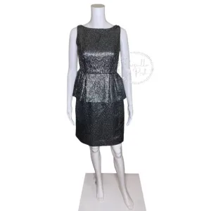 NWT Kate Spade 'Andi' Metallic Peplum Dress