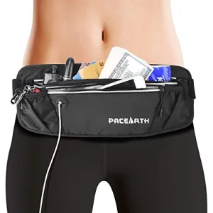 PACEARTH Fanny Pack Waist Bag with RFID Block - Theft Protection Water Resistant Hip Bum Bag with Adjustable Strap Earphone Hole for Men Women Outdoors Workout Traveling Jogging Running Hiking Cycling