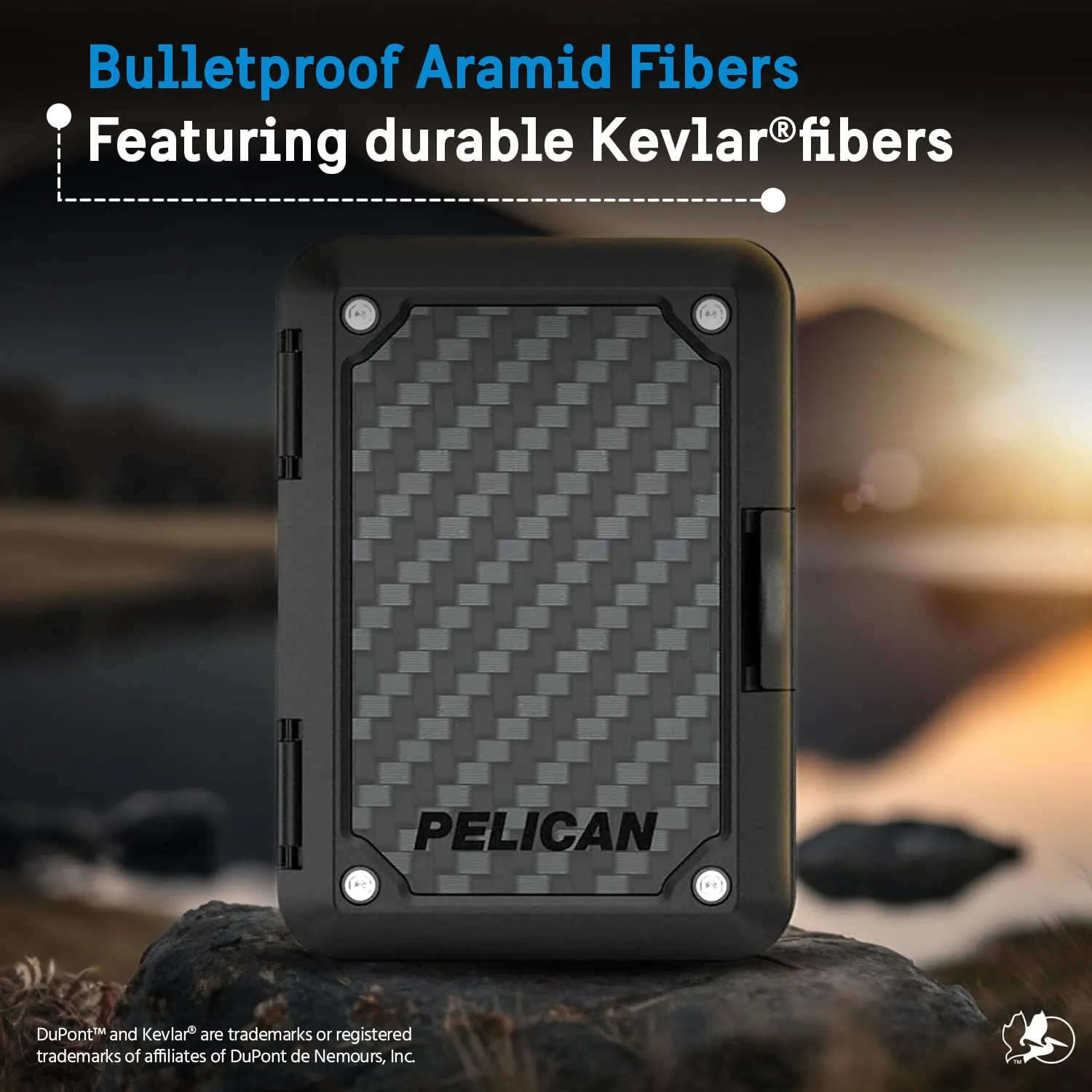 Pelican Magnetic Wallet for iPhone, RFID Blocking Heavy Duty MIL-STD Snap-on MagSafe Wallet - Black