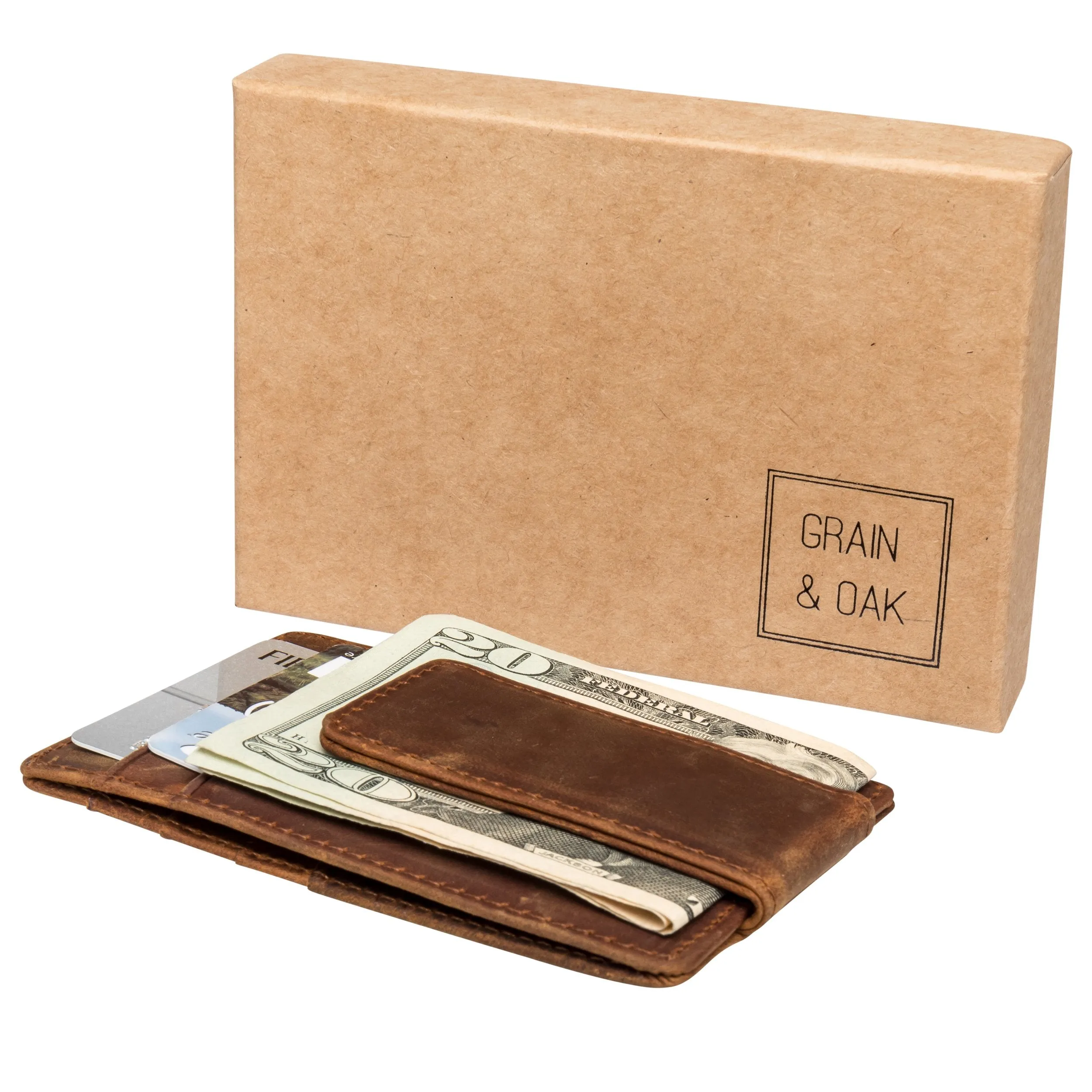 Personalized Leather Money Clip