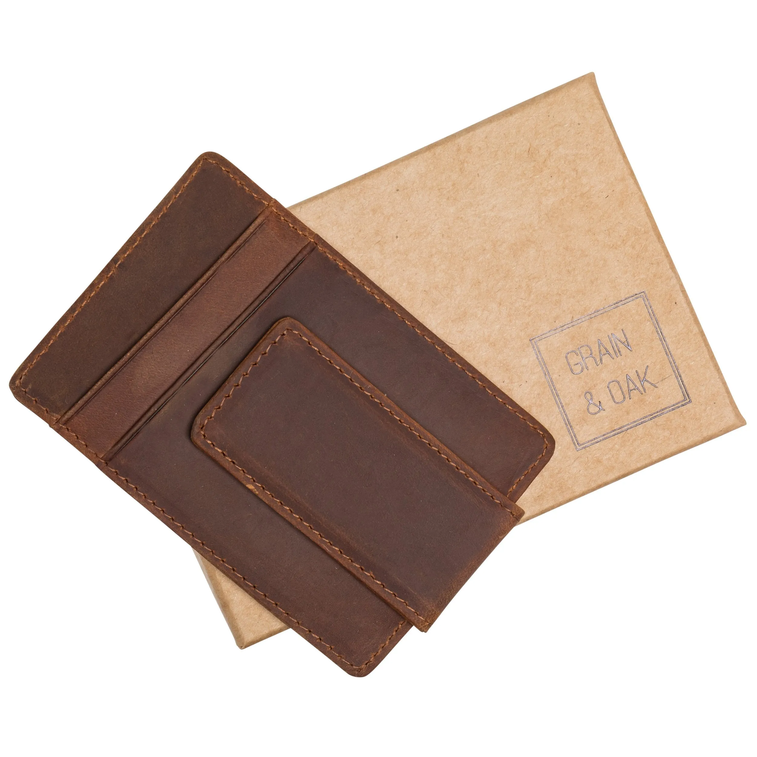 Personalized Leather Money Clip