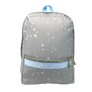 Personalized Seersucker Little Stars Large Backpack