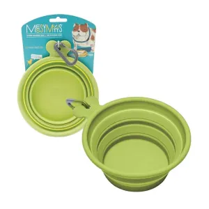 Pet Palette Distribution - Messy Mutts Silicone Collapsible Bowl - Green