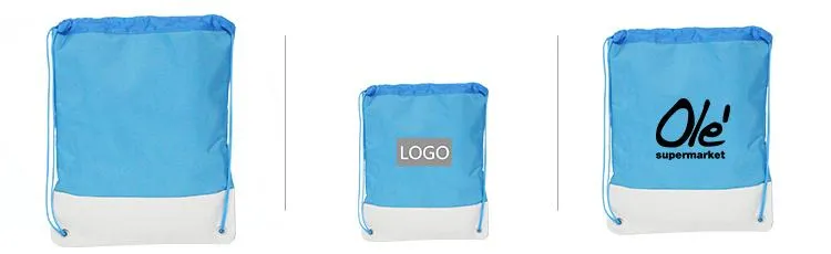 Polyester Drawstring Backpack With Quilt Base