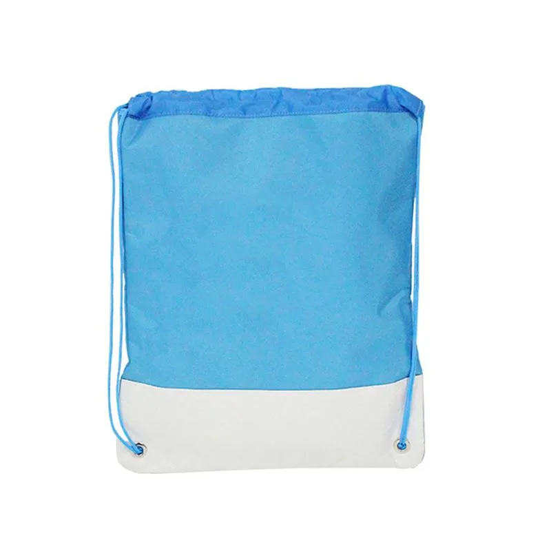 Polyester Drawstring Backpack With Quilt Base