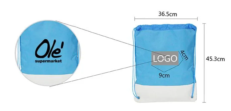 Polyester Drawstring Backpack With Quilt Base