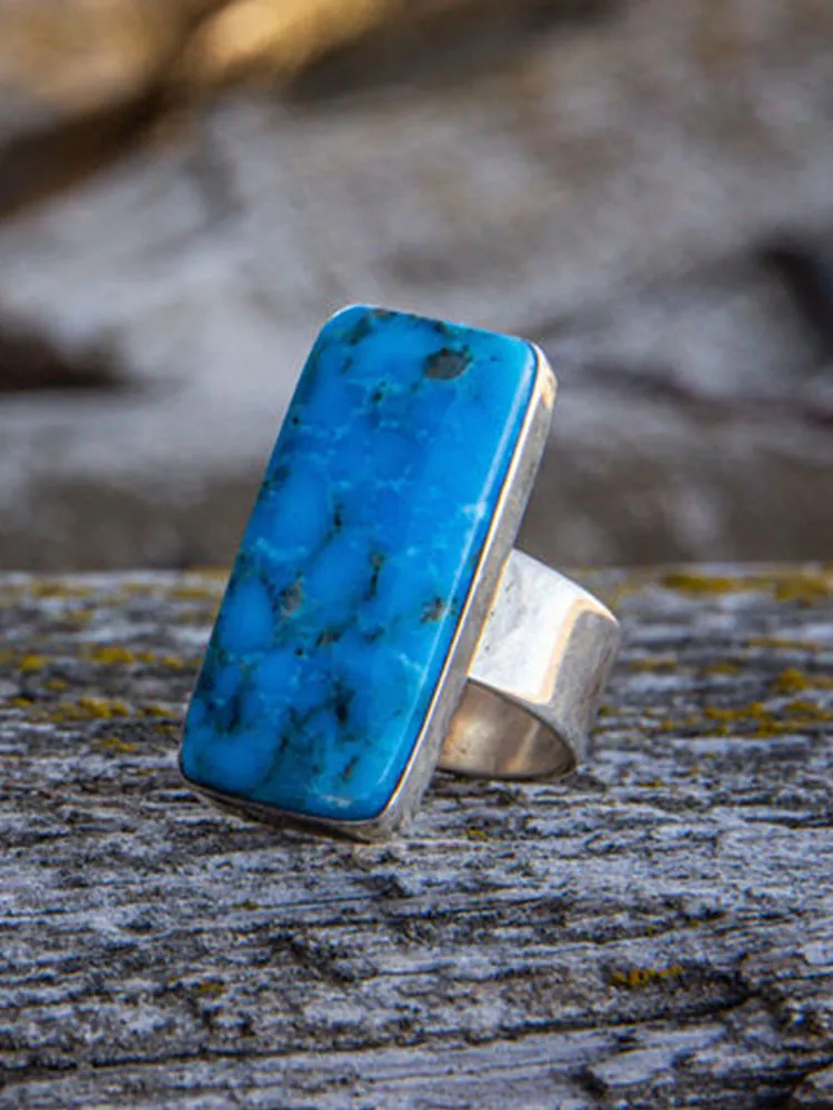 Que Chula Adj Rectangle Kingman Ring by Milton Lee