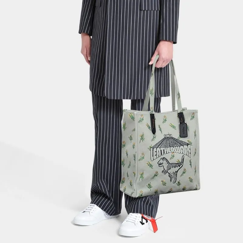 Rexy Floral Print Canvas Tote
