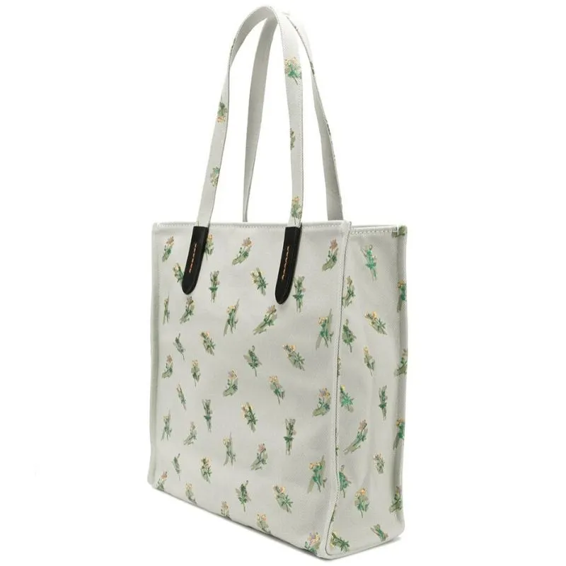 Rexy Floral Print Canvas Tote