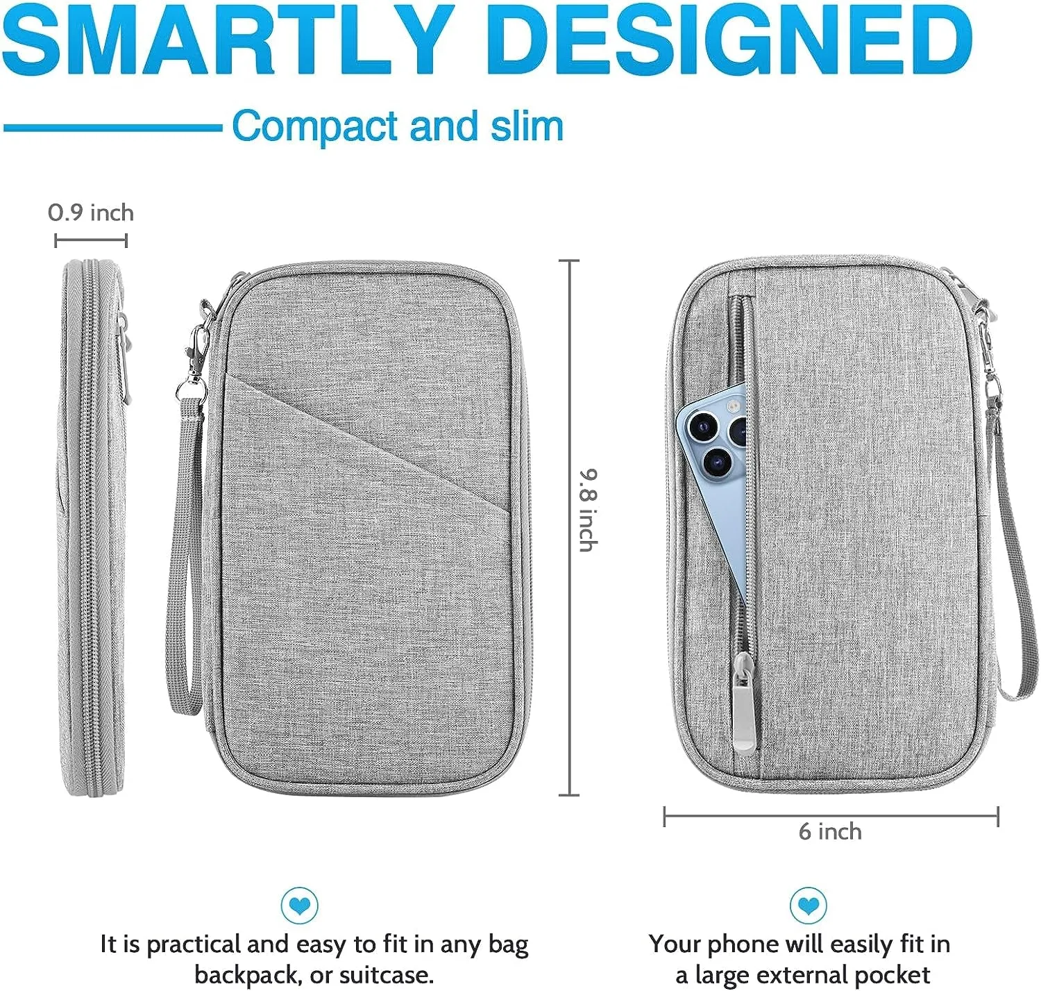 Rfid Blocking Waterproof Passport Wallet for Family