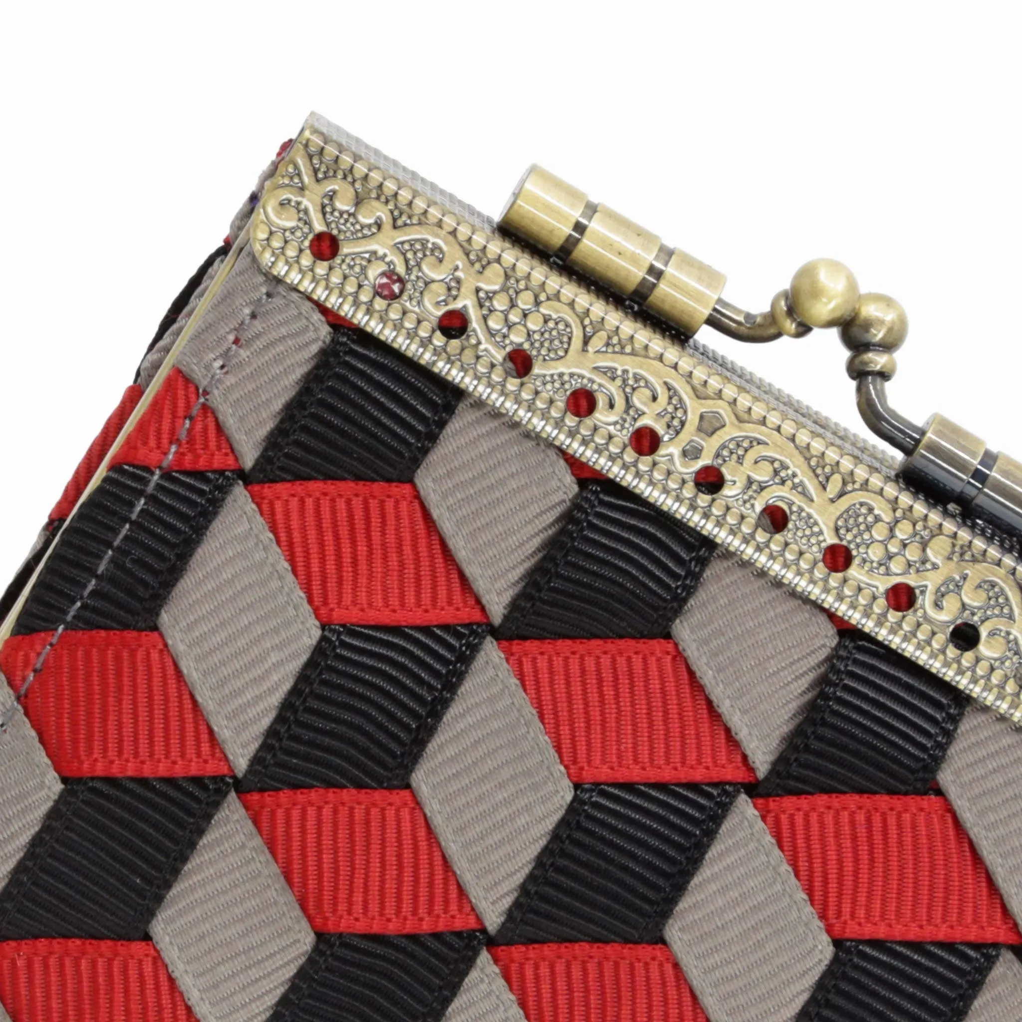 Ribbon Weaving Card Holder, Credit Card Wallet