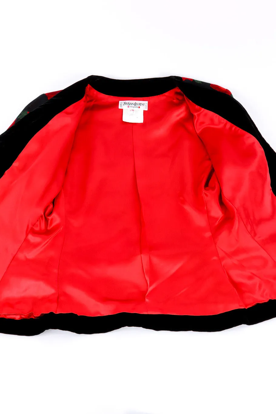 Rose Velvet Trim Jacket