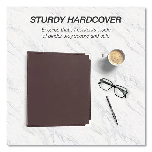 Samsill® Classic Collection Ring Binder, 3 Rings, 1.5" Capacity, 11 X 8.5, Burgundy