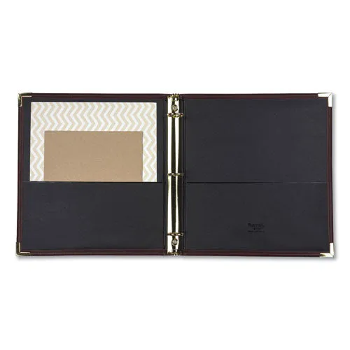 Samsill® Classic Collection Ring Binder, 3 Rings, 1" Capacity, 11 X 8.5, Burgundy