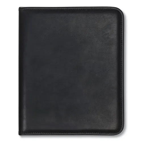 Samsill® Professional Padfolio, Storage Pockets/card Slots, Writing Pad, Black