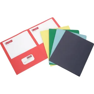 SKILCRAFT Assorted Color Double-pocket Portfolios