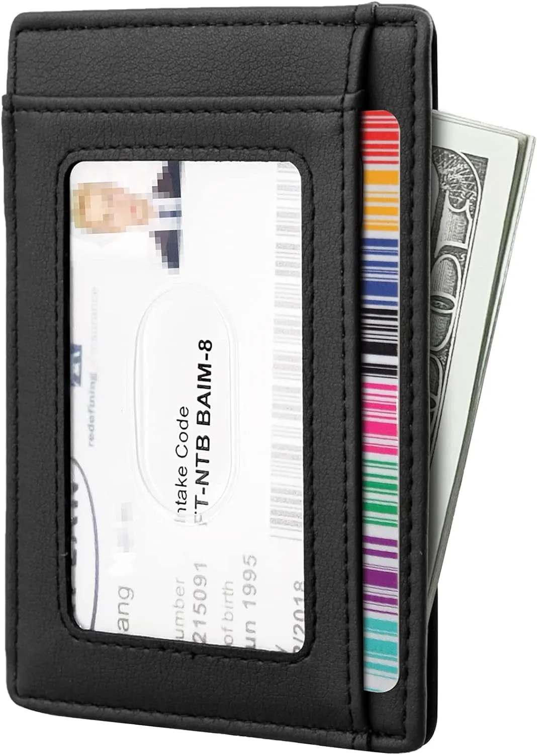 Slim Front Pocket Wallet, RFID Blocking Credit Card Holder