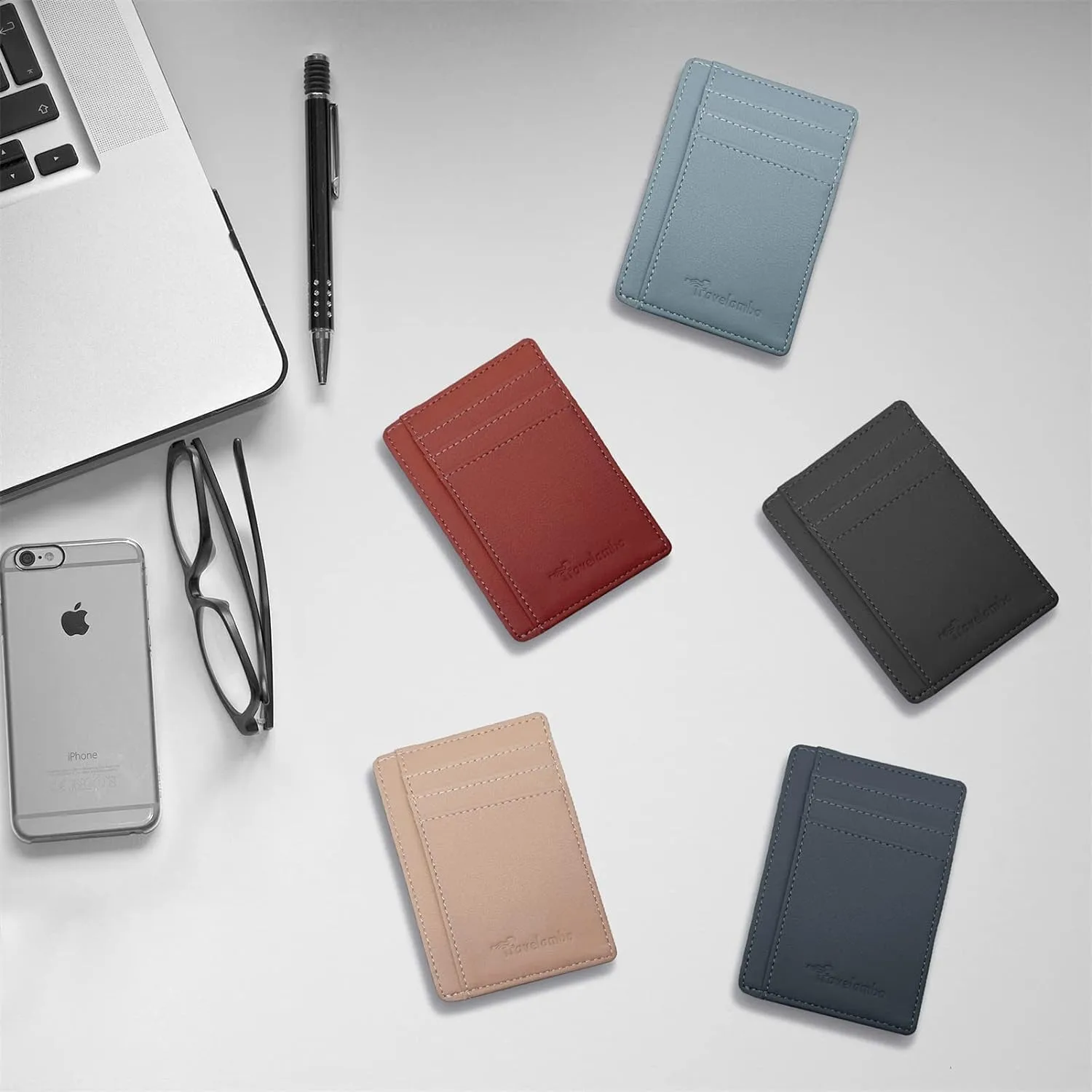 Slim Front Pocket Wallet, RFID Blocking Credit Card Holder
