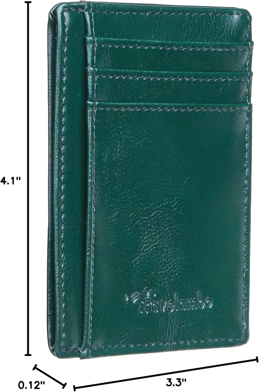 Slim Minimalist Front Pocket Wallet, RFID Blocking Leather Card Holder