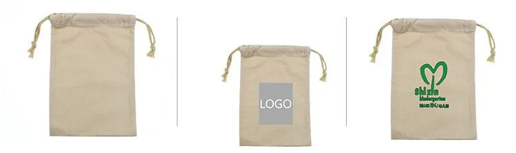 Small Cotton Drawstring Pouch 19*28cm
