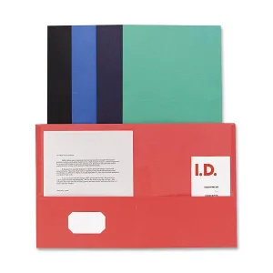 Sparco Simulated Leather Double Pocket Folders