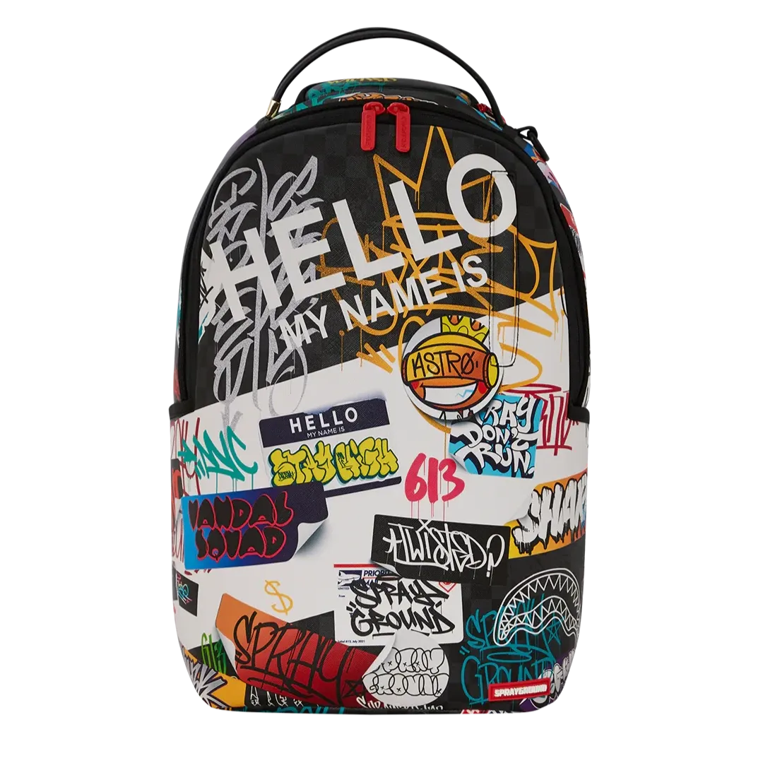Sprayground Hello World V14 Deluxe Backpack