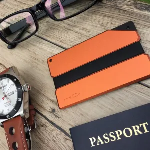 Sunset Carved Aluminum Metal Wallet