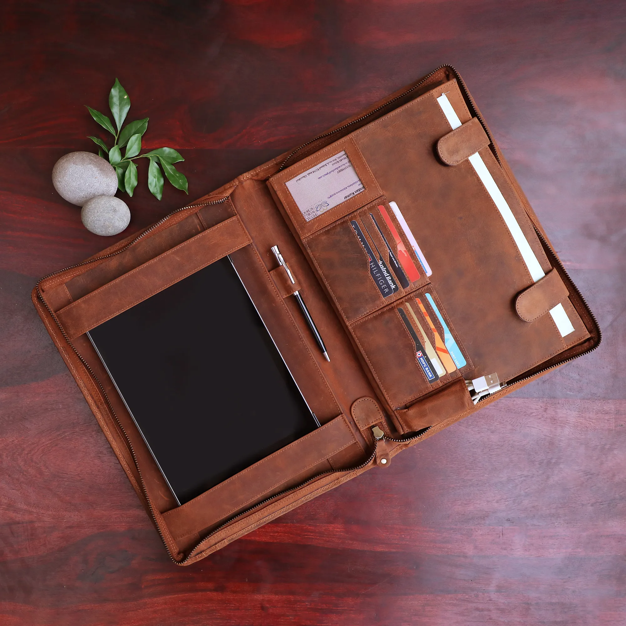 Supreme Business Leather Padfolio (Brown)