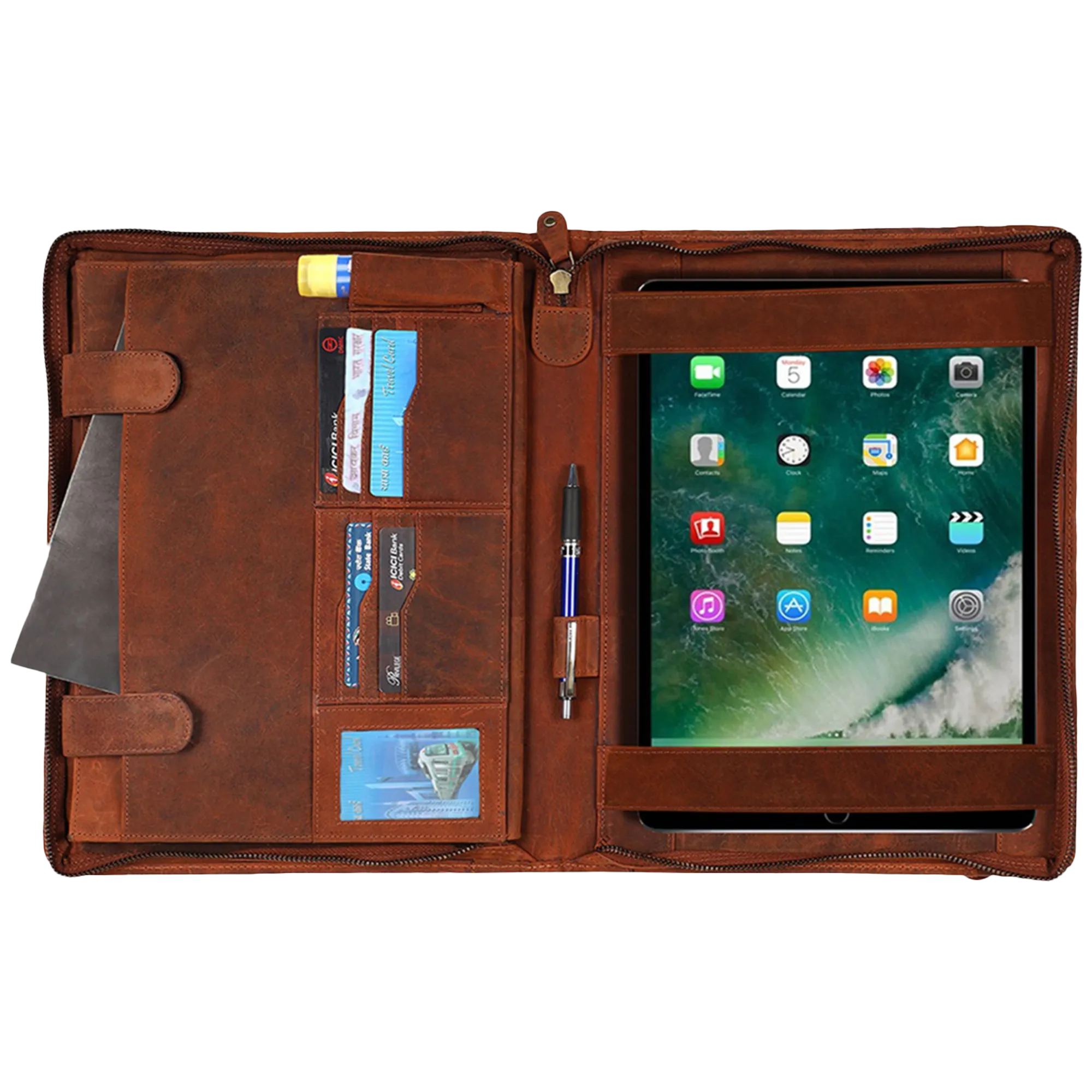 Supreme Business Leather Padfolio (Brown)