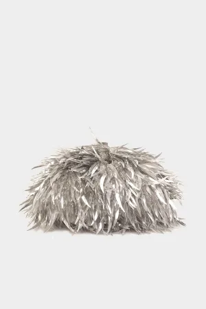 Tooth Sequin Coin Purse in Silver