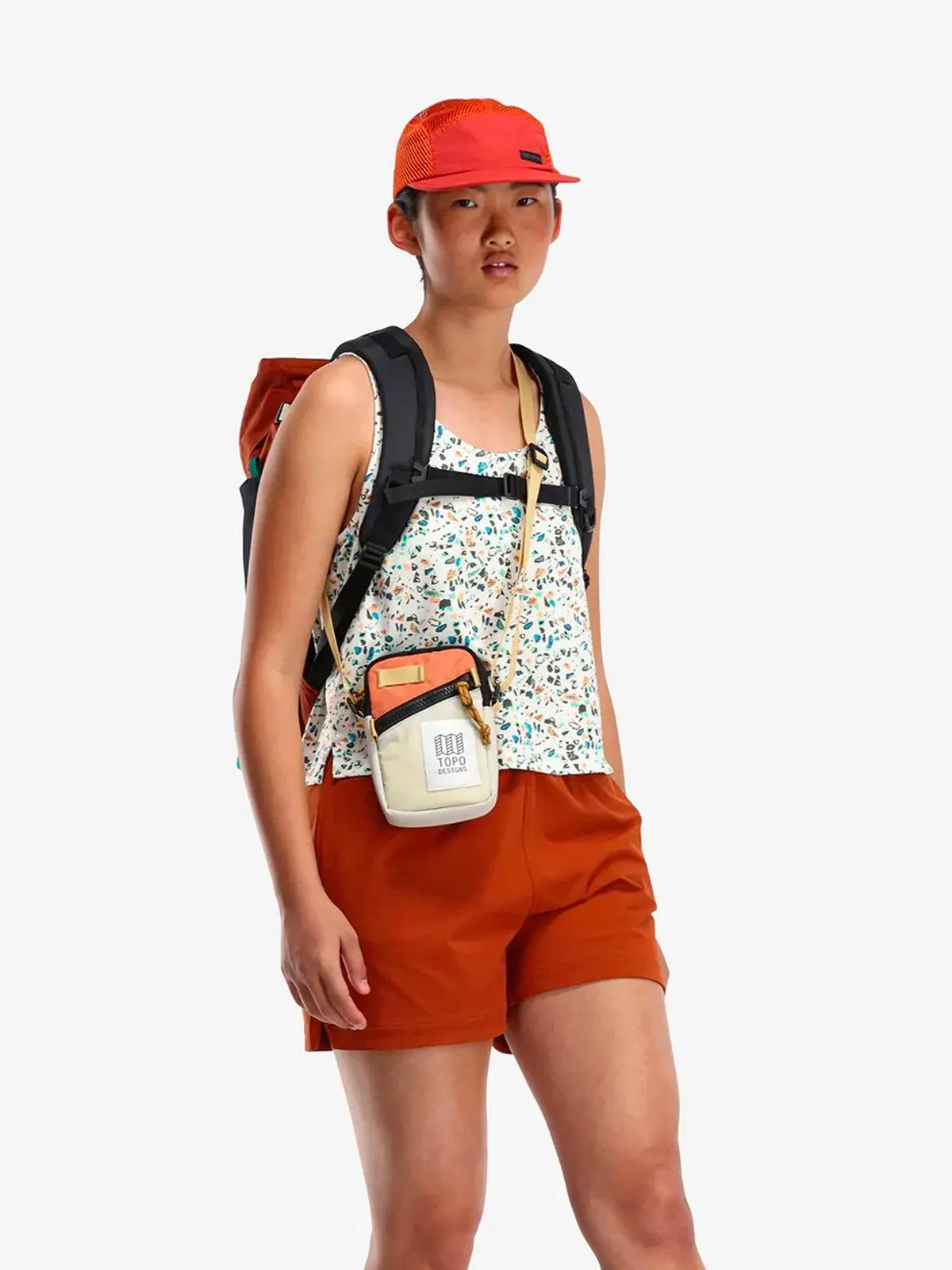 Topo Designs Mini Shoulder Bag Zinfandel Botanic Green