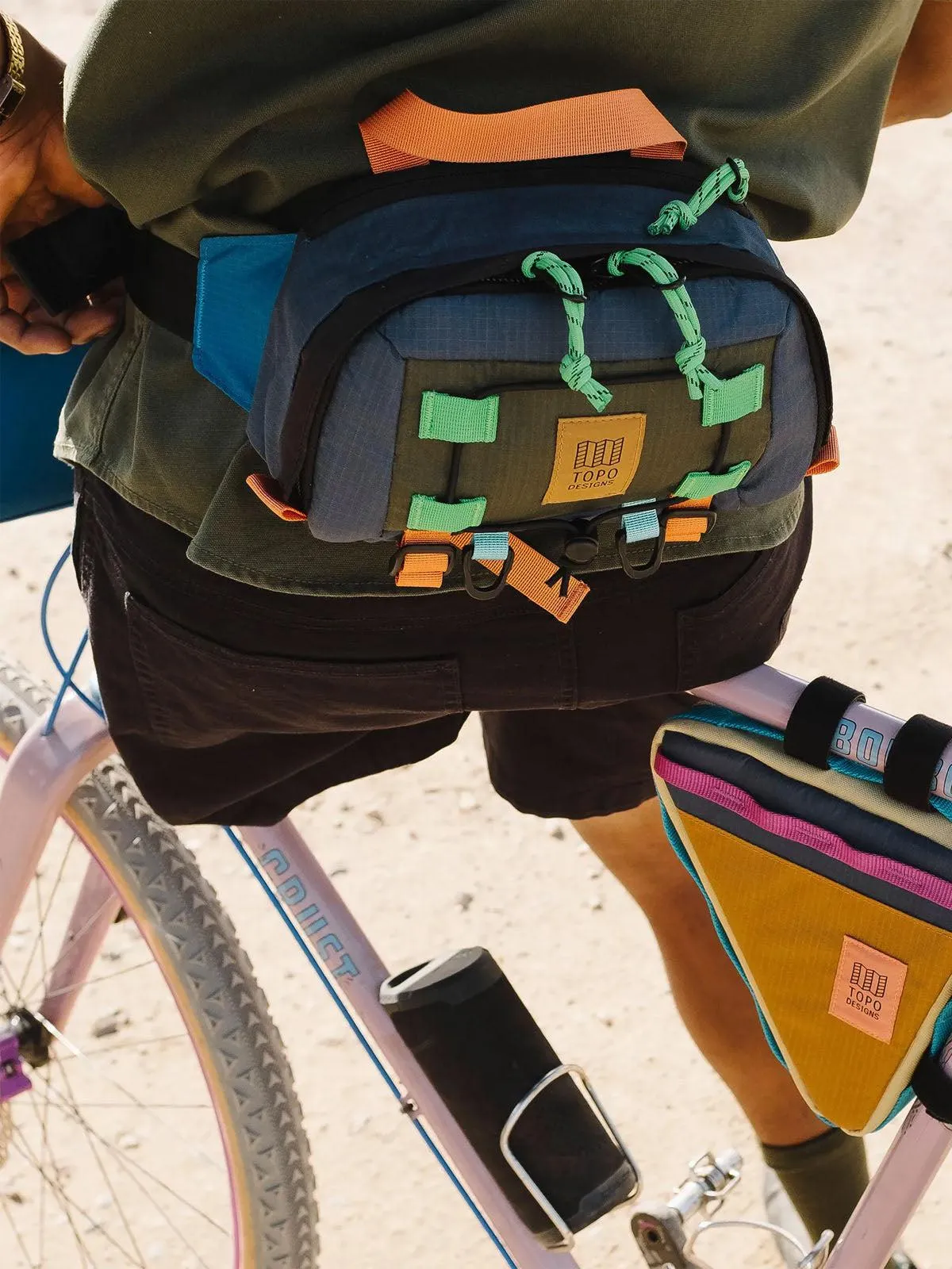 Topo Designs Mountain Hip Pack Olive Pond Blue