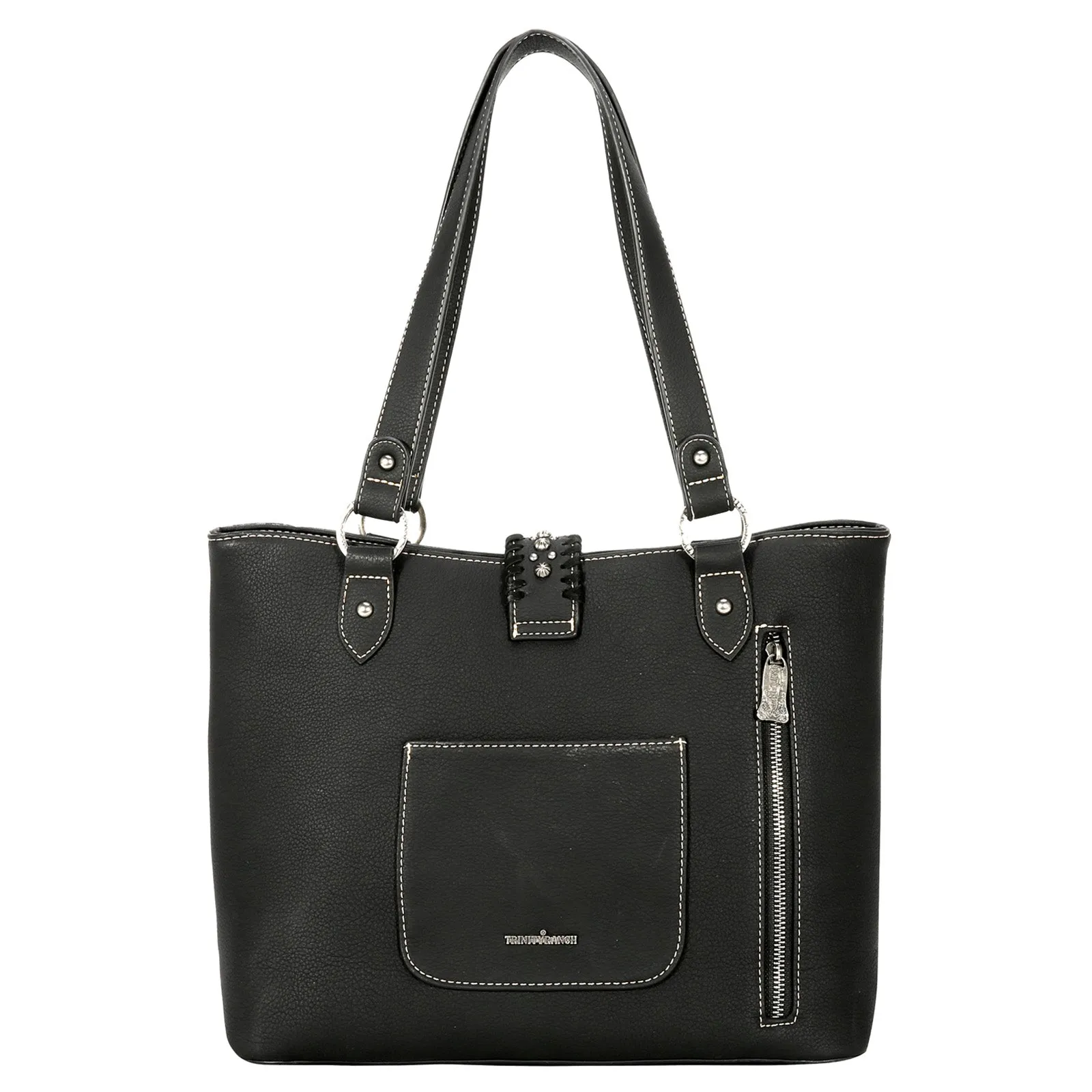 TR136G-8317 Trinity Ranch Hair On Cowhide Collection Concealed Carry Tote