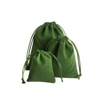 Velvet Drawstring Pouches - Extra Small