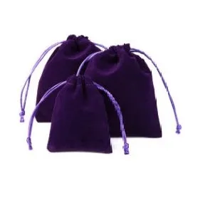 Velvet Drawstring Pouches - Extra Small