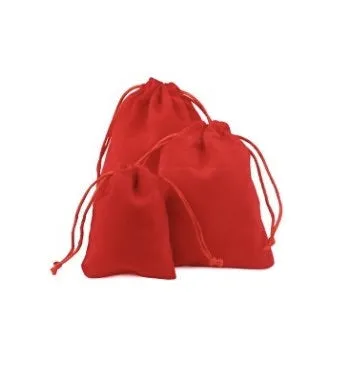 Velvet Drawstring Pouches - Extra Small