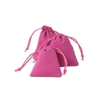 Velvet Drawstring Pouches - Extra Small