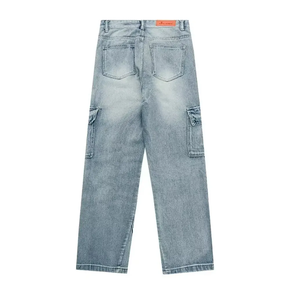Vintage Multi-Pocket Straight Leg Jeans