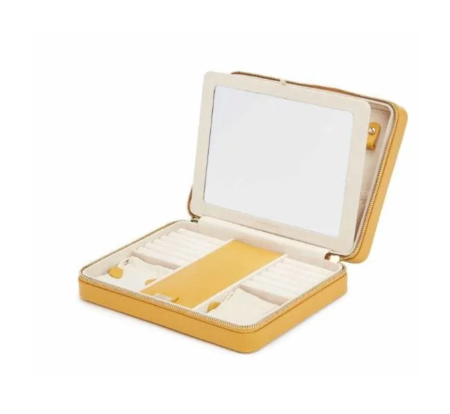 Wolf Maria Large Jewelry Zip Case in Mustard