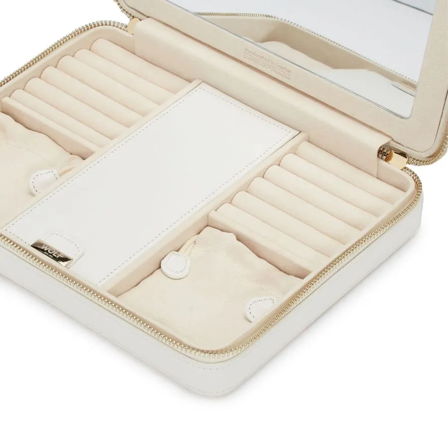 Wolf Maria Large Jewelry Zip Case - Ivory