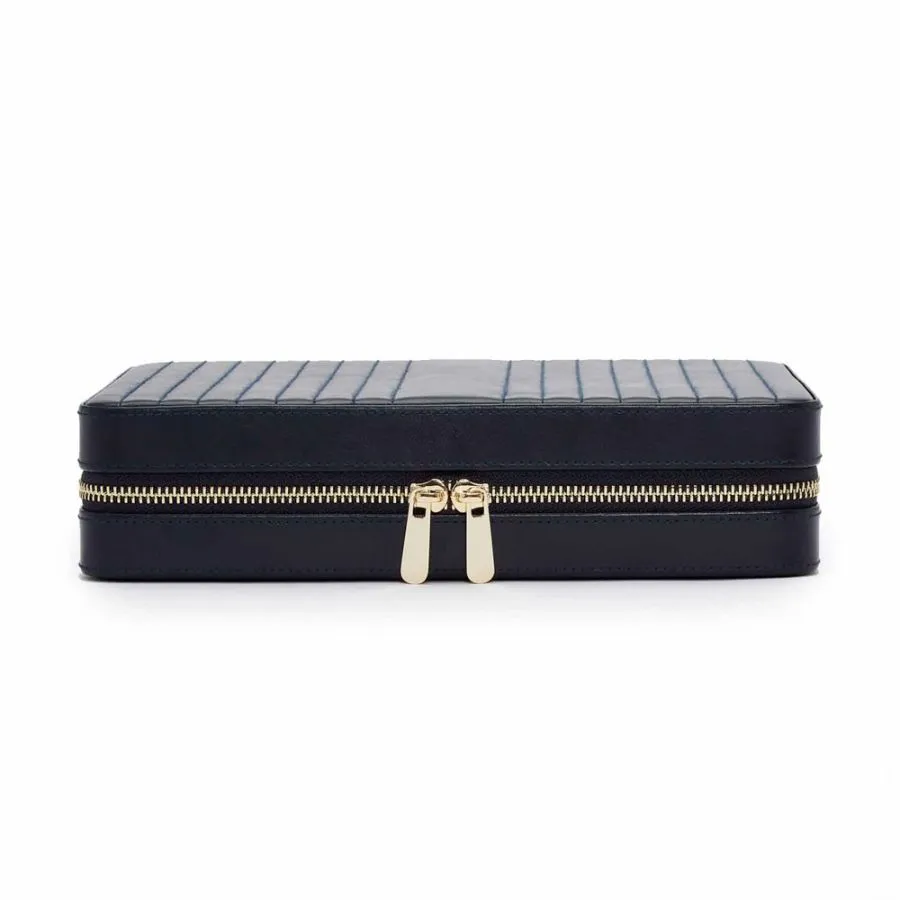Wolf Maria Large Jewelry Zip Case - Navy