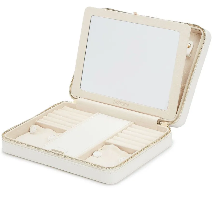 WOLF Maria Large Zip Case in White