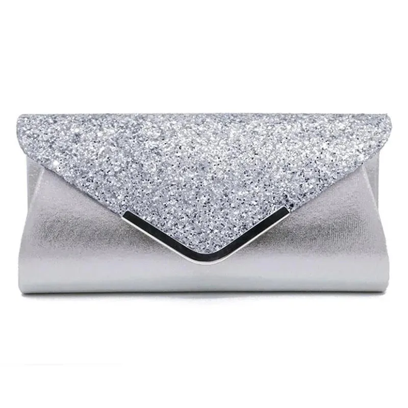 Women Exquisite Evening Bag Party Banquet Glitter Purse Lady Elegant Wedding Clutches Handbag Female Cocktail Chain Shoulder Bag