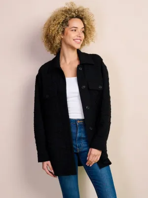 WOMEN'S LONG SLEEVE BUTTON UP POCKETS DETAILED JACKET